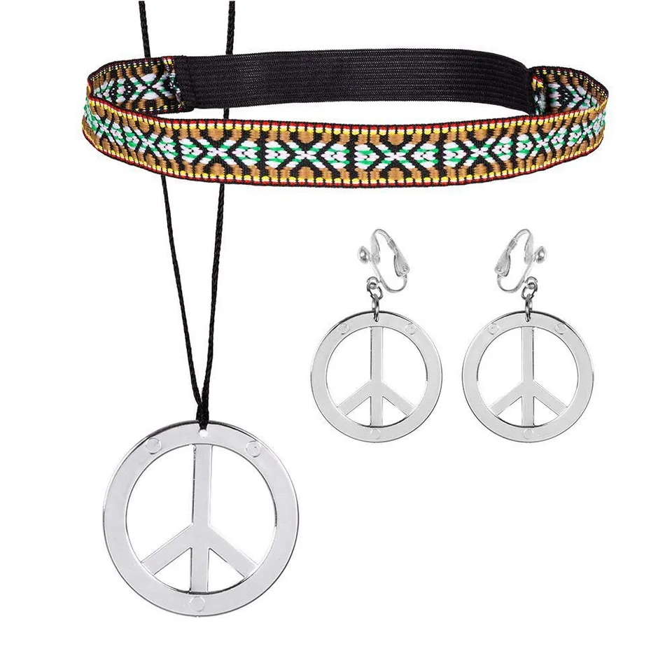 boland-hippie-set-44536-stirnband-peace-schmuck image 1