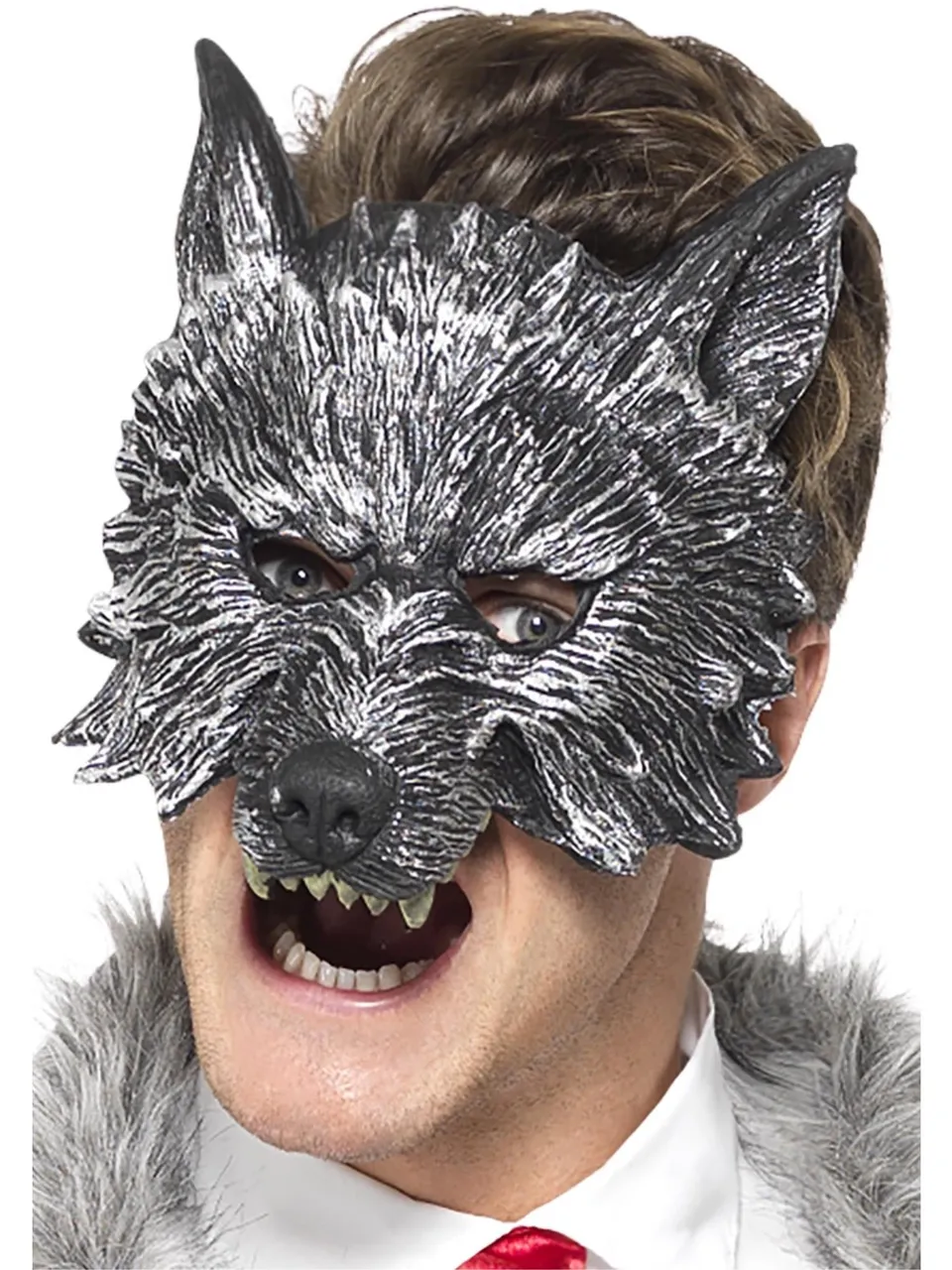 smiffys-fever-big-bad-wolf-maske-grau-einheitsgr-e image 1