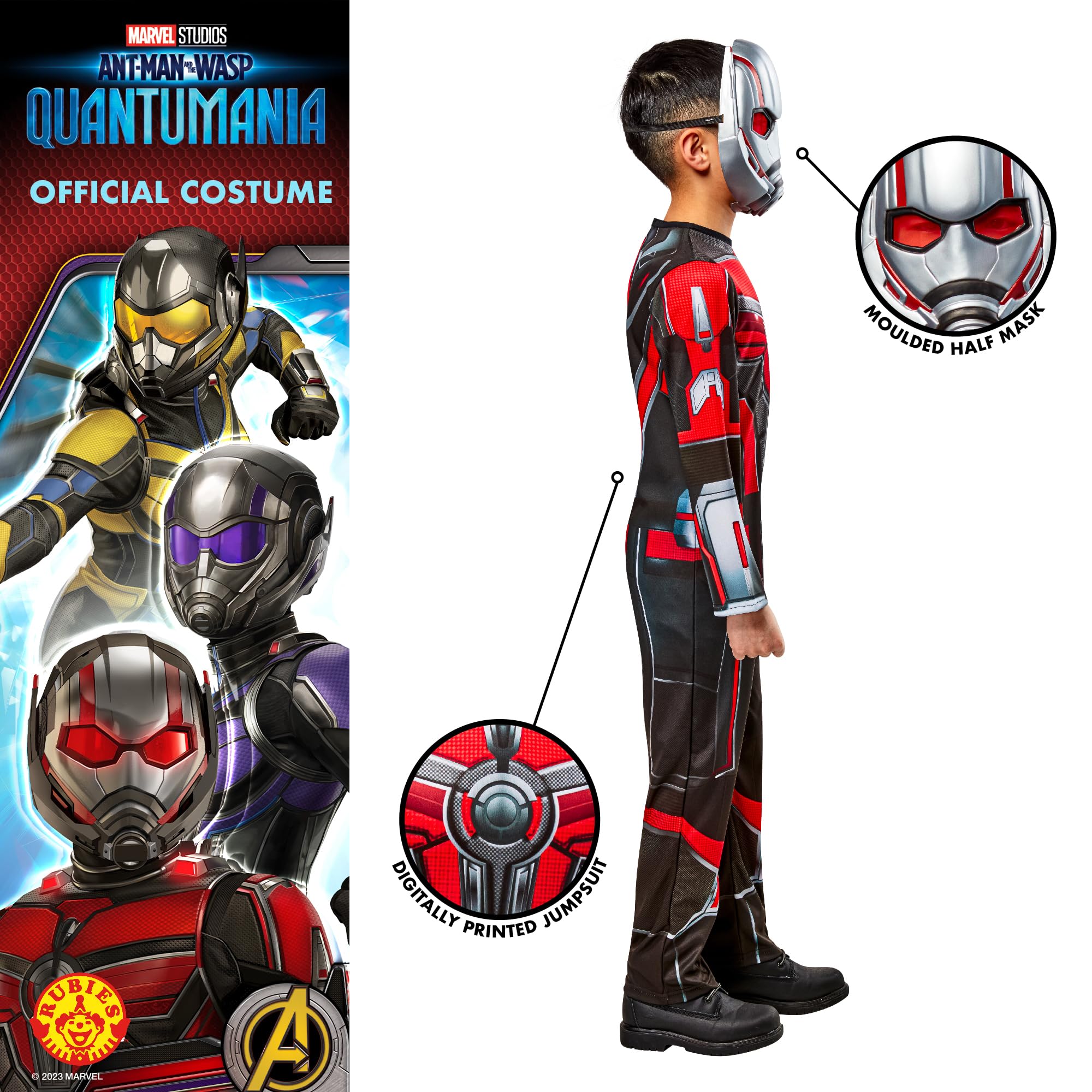 rubie-s-deluxe-ant-man-kinderkost-m-9-10-jahre-mit-maske image 3