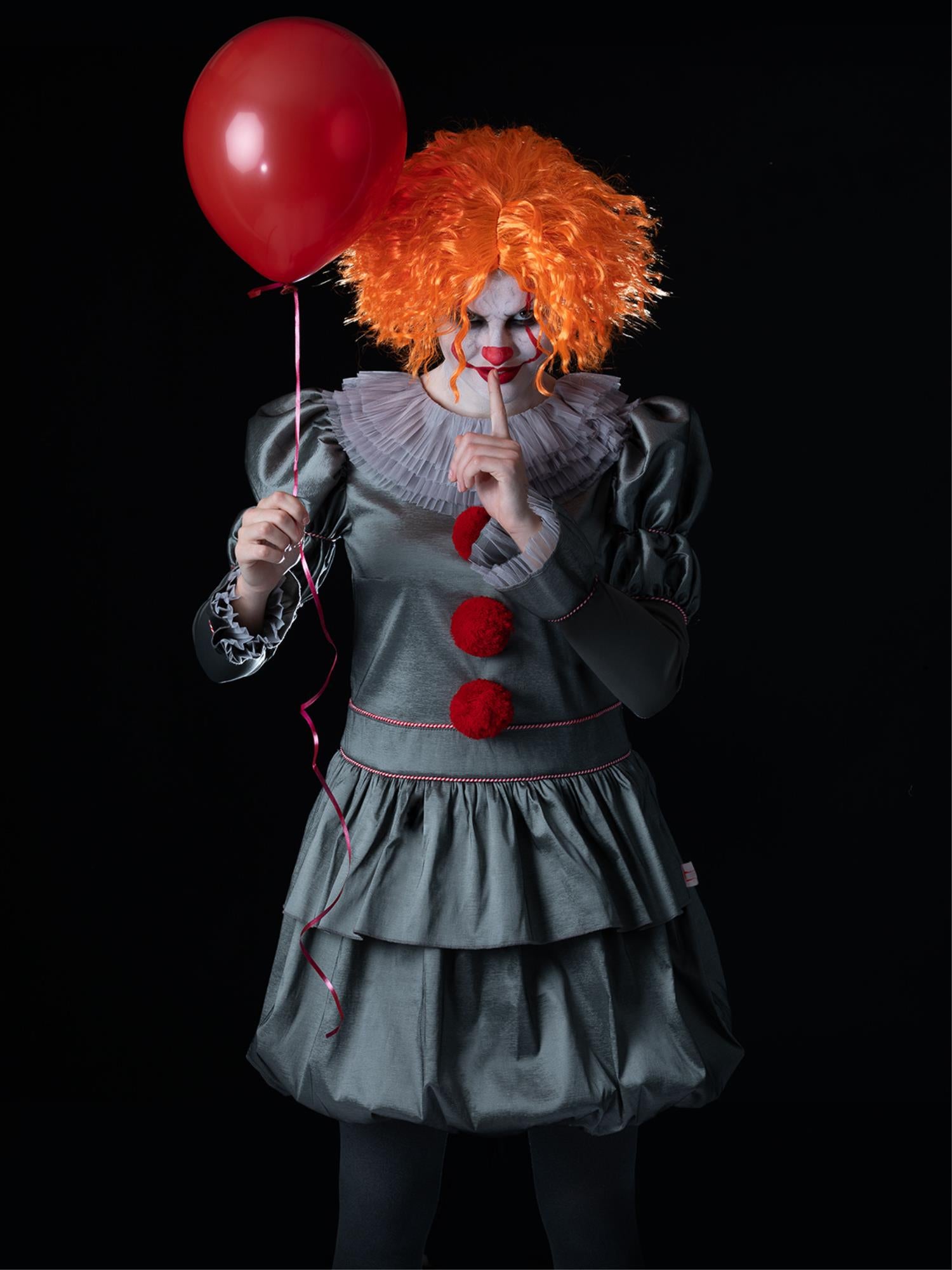 smiffys-fever-it-pennywise-clown-kost-m-grau-s image 5