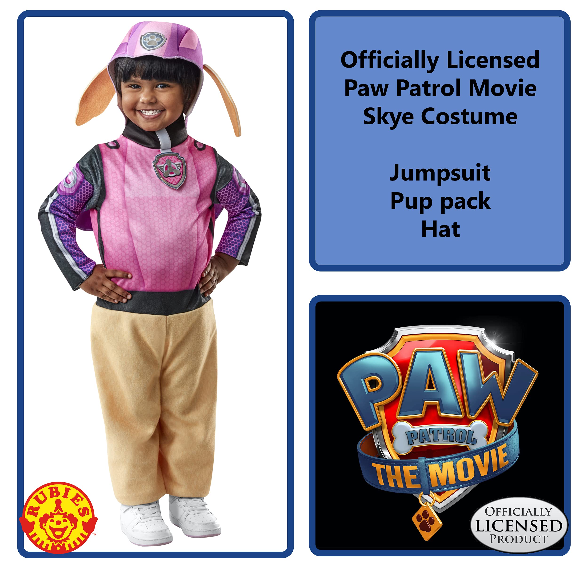 rubie-s-deluxe-paw-patrol-skye-kost-m-kleinkind image 3