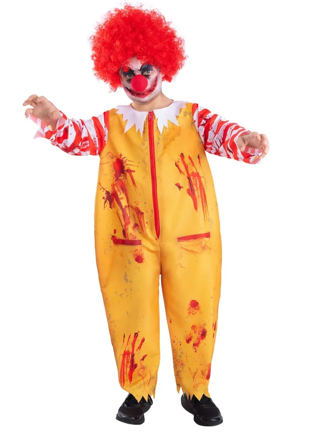 smiffys-fever-zombie-clown-kost-m-kinder-mit-per-cke-7-9 image 1