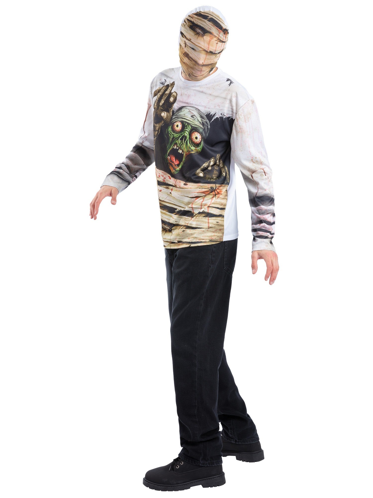 smiffys-fever-zombie-mummy-instant-kit-kost-m-m-mit-maske image 3