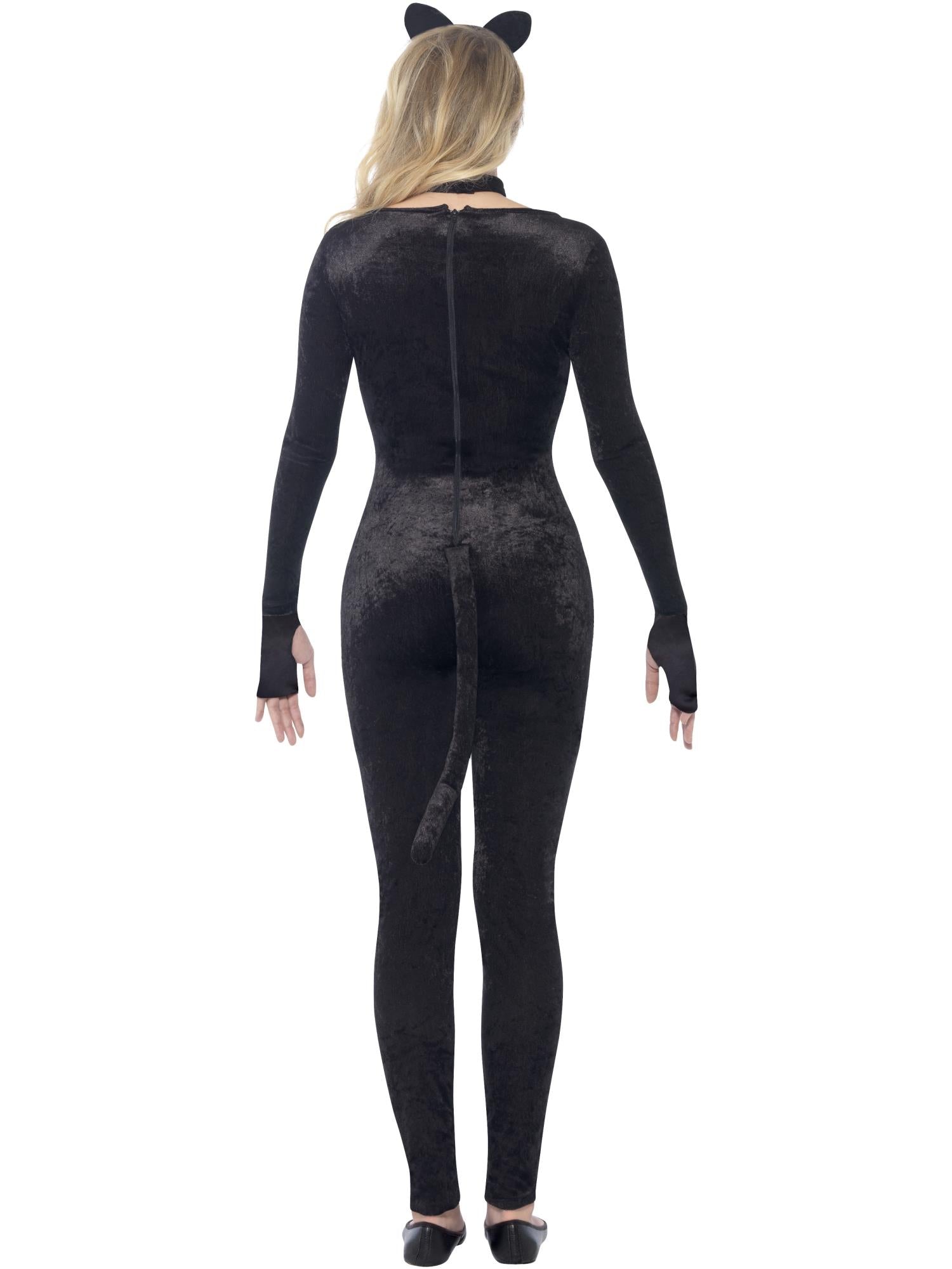 smiffys-fever-cat-kost-m-schwarz-jumpsuit-teen-s image 2