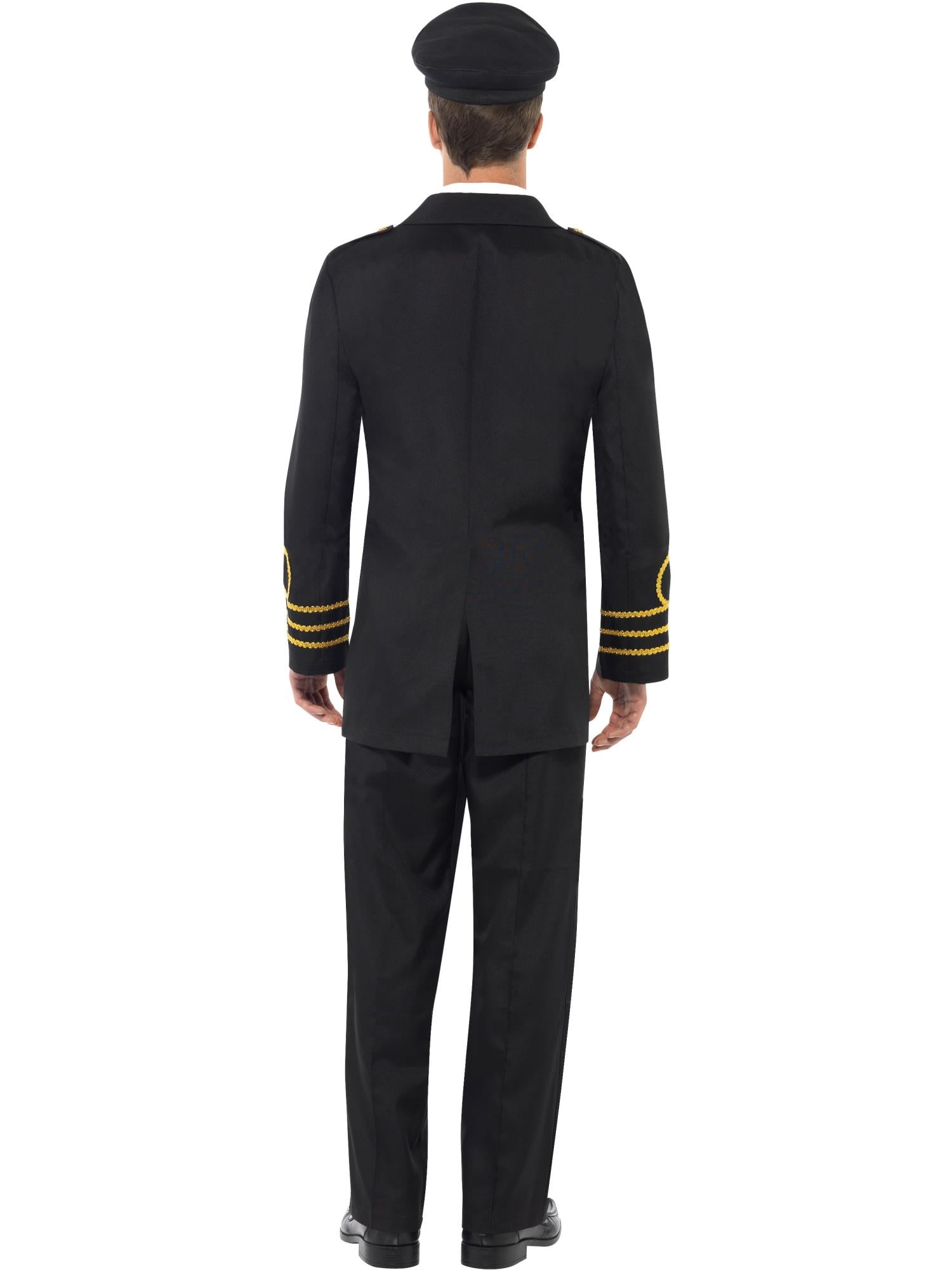 smiffys-fever-navy-officer-kost-m-herren-schwarz-4-tlg image 2