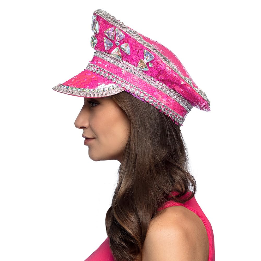 boland-33035-burning-man-schirmm-tze-cap-pink-pailletten image 4
