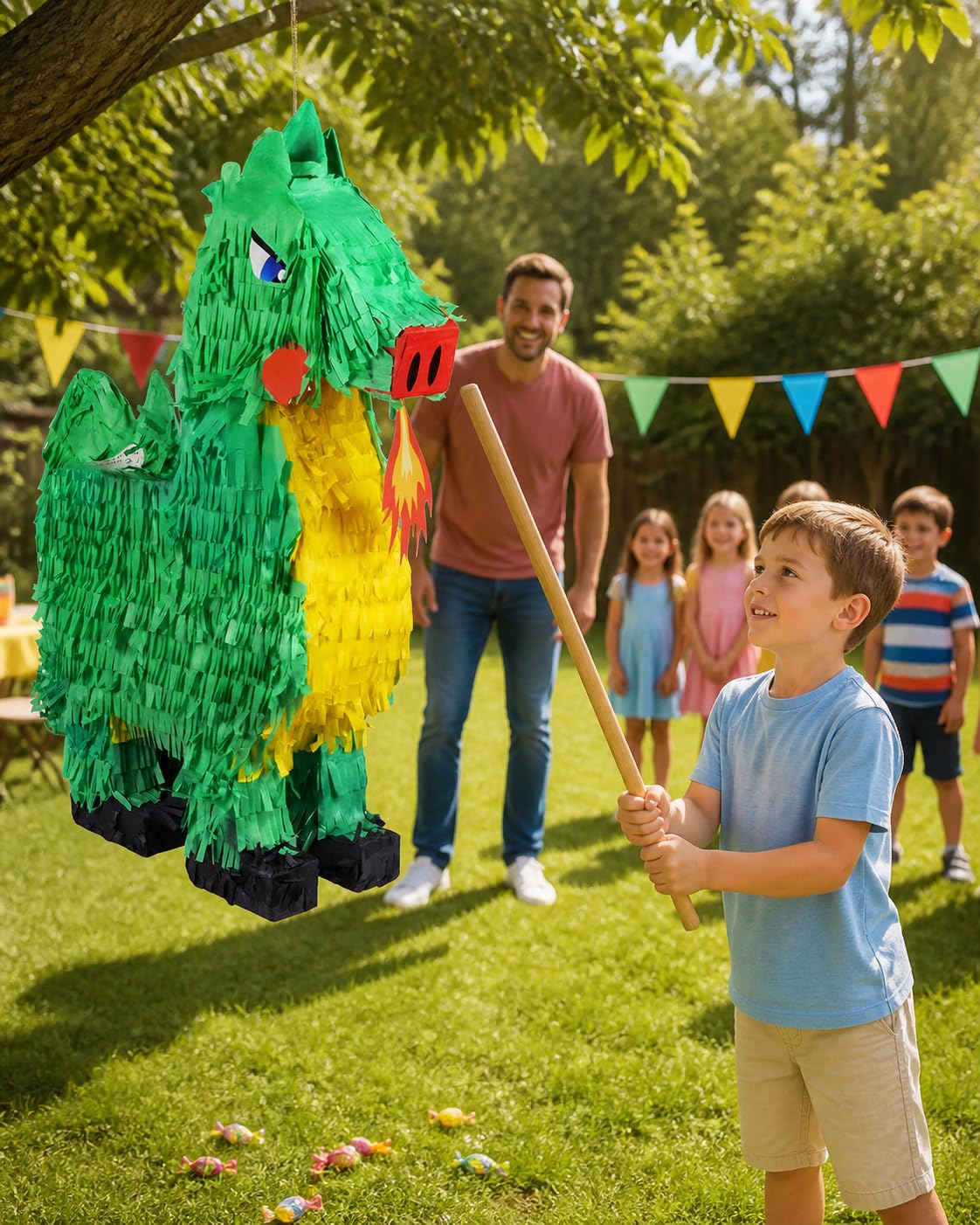 boland-pinata-drache-gr-n-49x47-cm-zum-bef-llen image 6