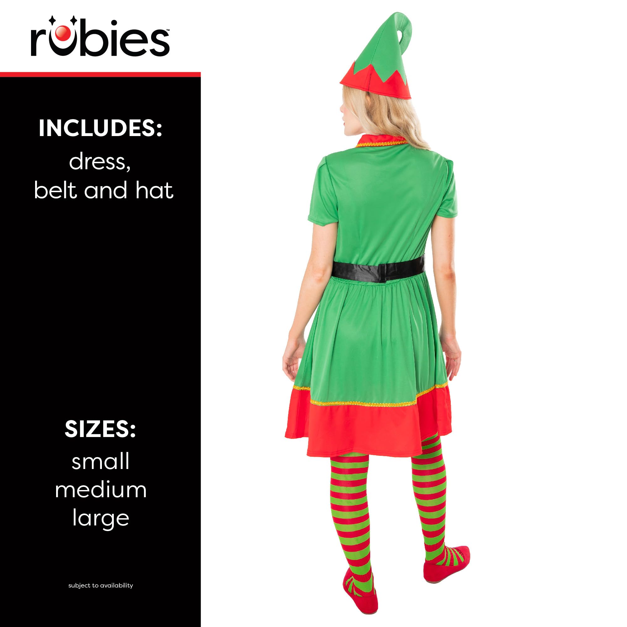 rubie-s-deluxe-elf-dress-kost-m-damen-44-47-weihnachten image 2