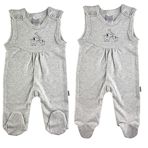 clinotest-nachwuchs-strampler-2er-set-grau-elefant-gr-62-68 image 4