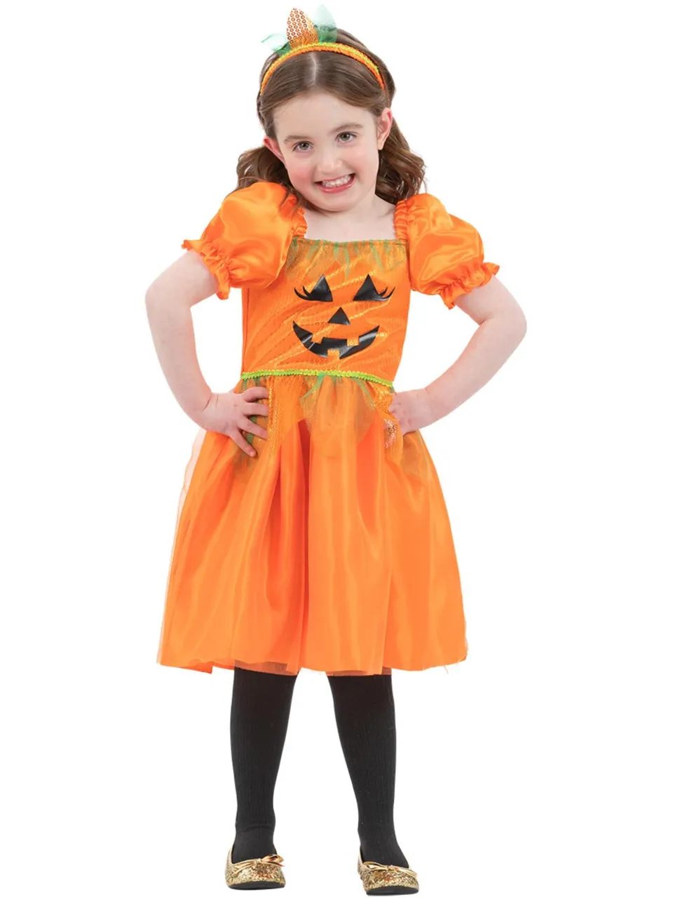 smiffys-fever-k-rbis-kost-m-kleid-orange-m-dchen-1-6 image 1