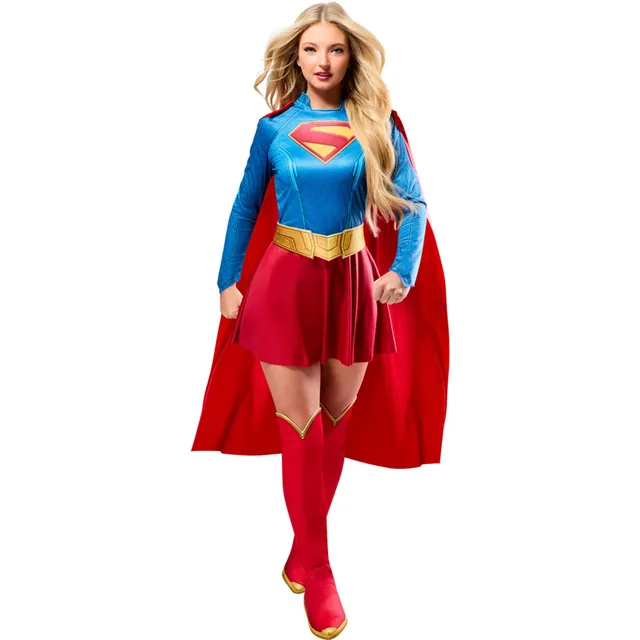 rubie-s-deluxe-supergirl-kost-m-damen-xl-kleid image 1