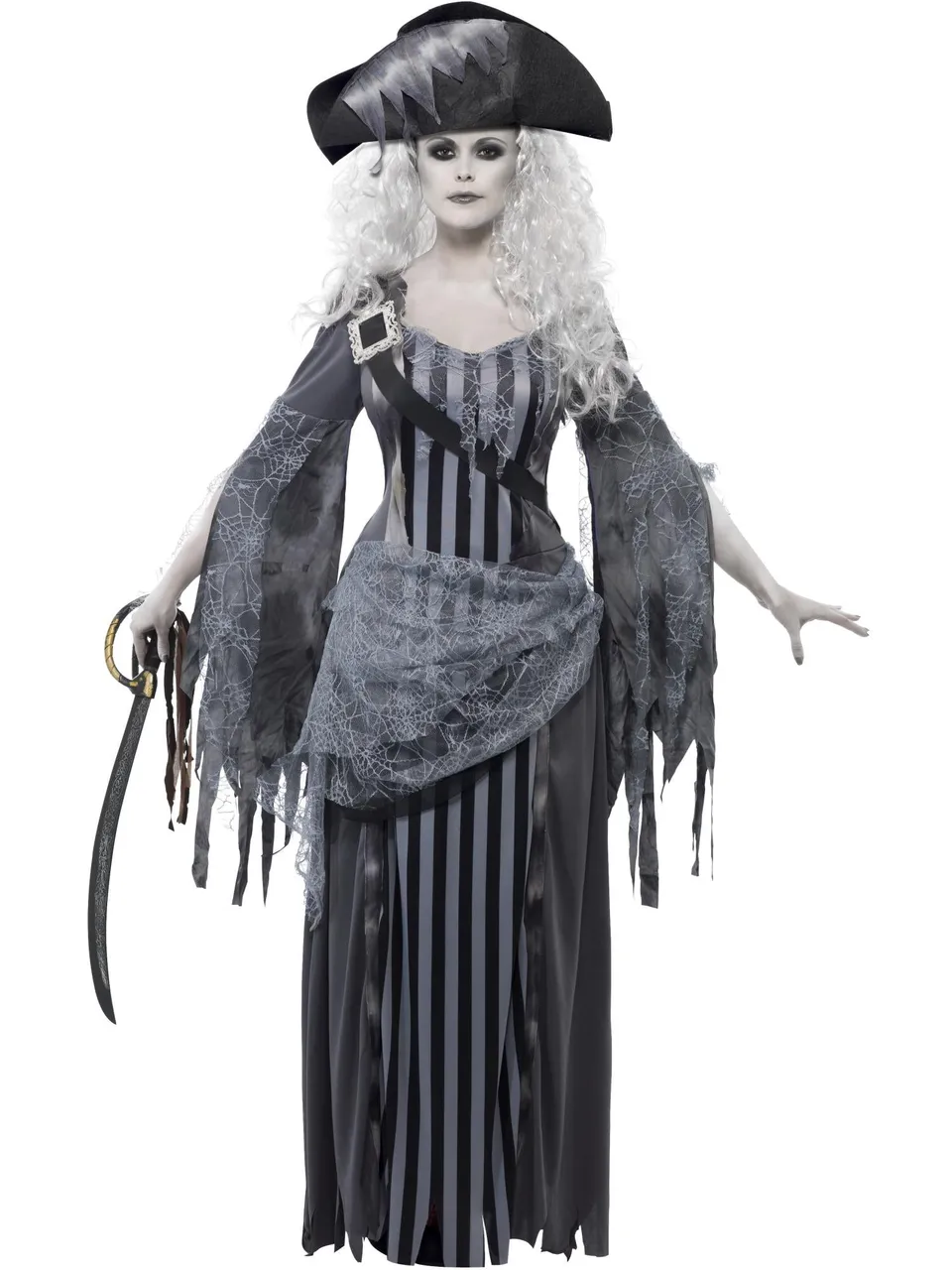 smiffys-ghost-ship-pirat-geist-kost-m-damen-grau image 1