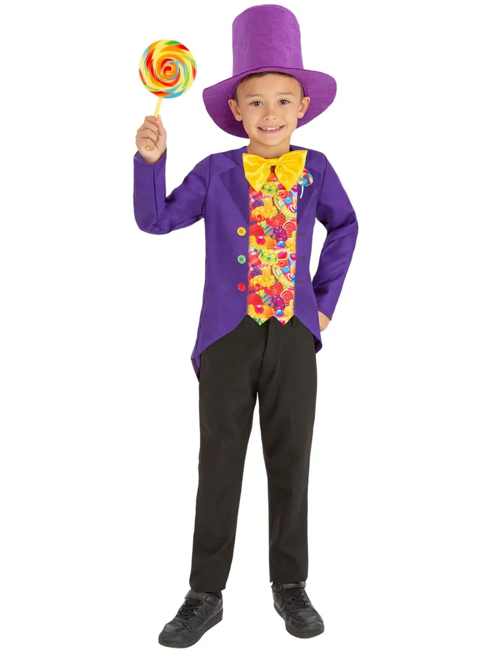smiffys-fever-candy-man-kost-m-jungen-lila-gr-l image 1