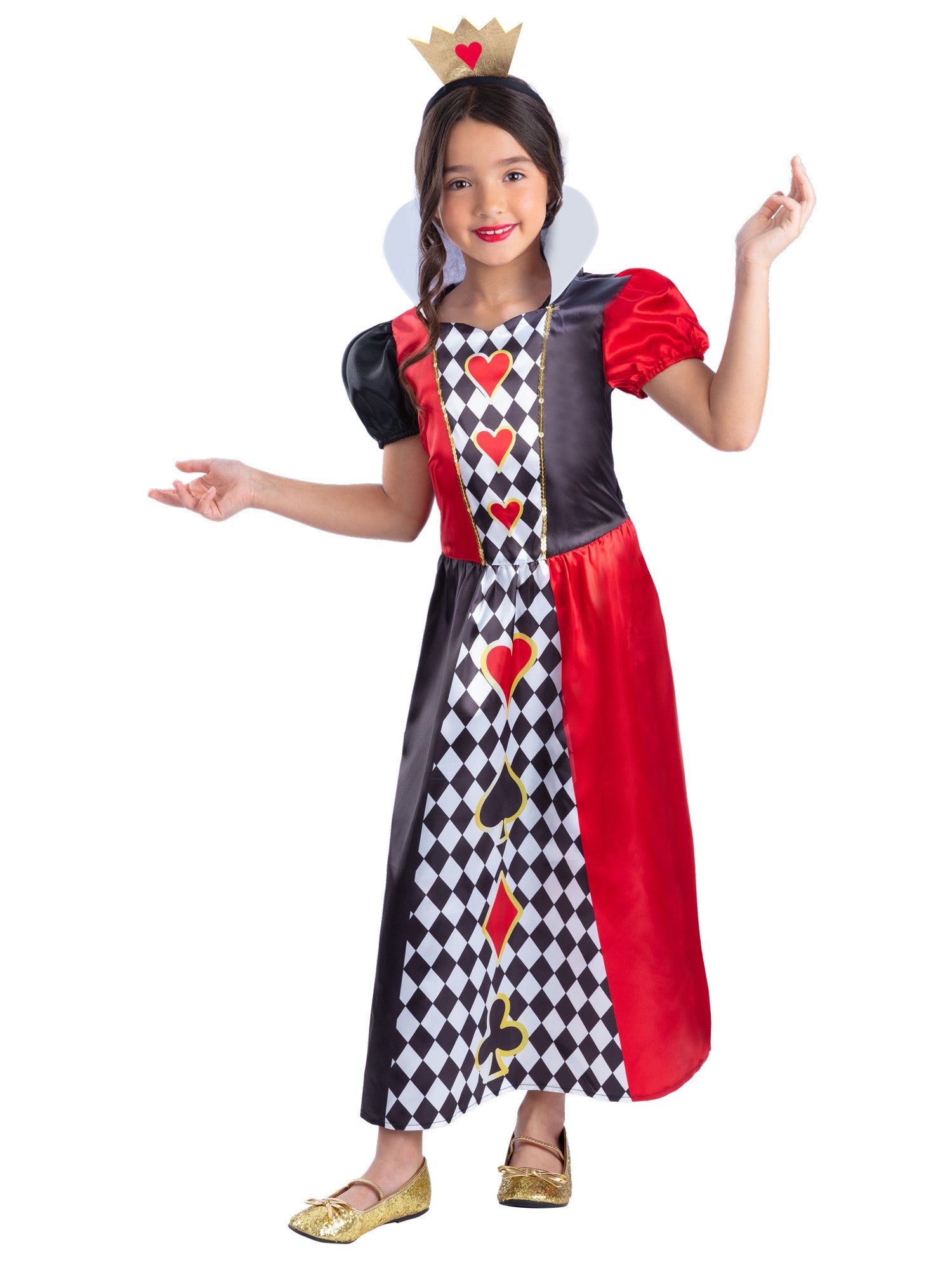 smiffys-fever-queen-of-hearts-kinderkost-m-kleid-rot-gr-m image 4