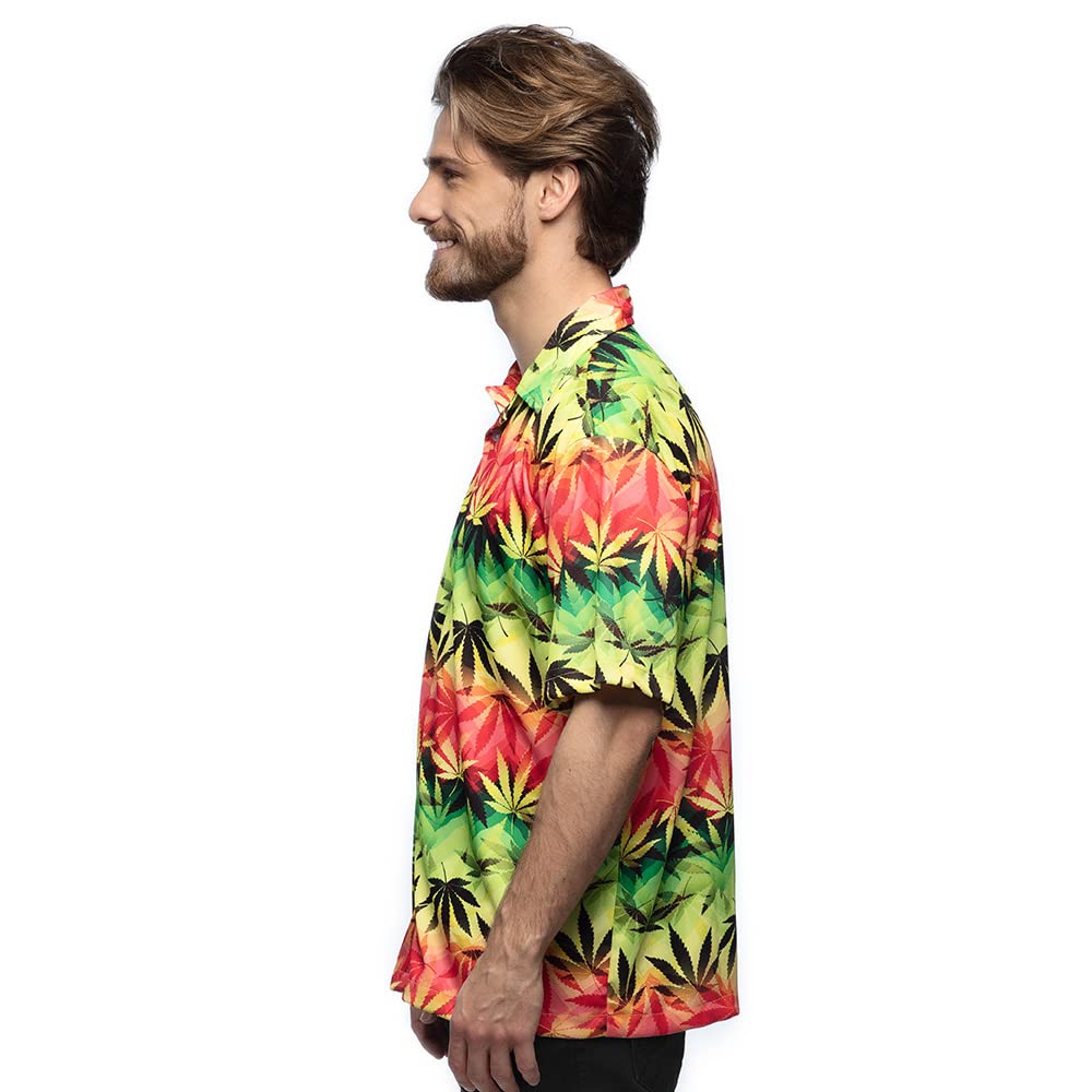 boland-rastafari-hemd-herren-m-kurzarm-hawaii-motiv-shirt image 4