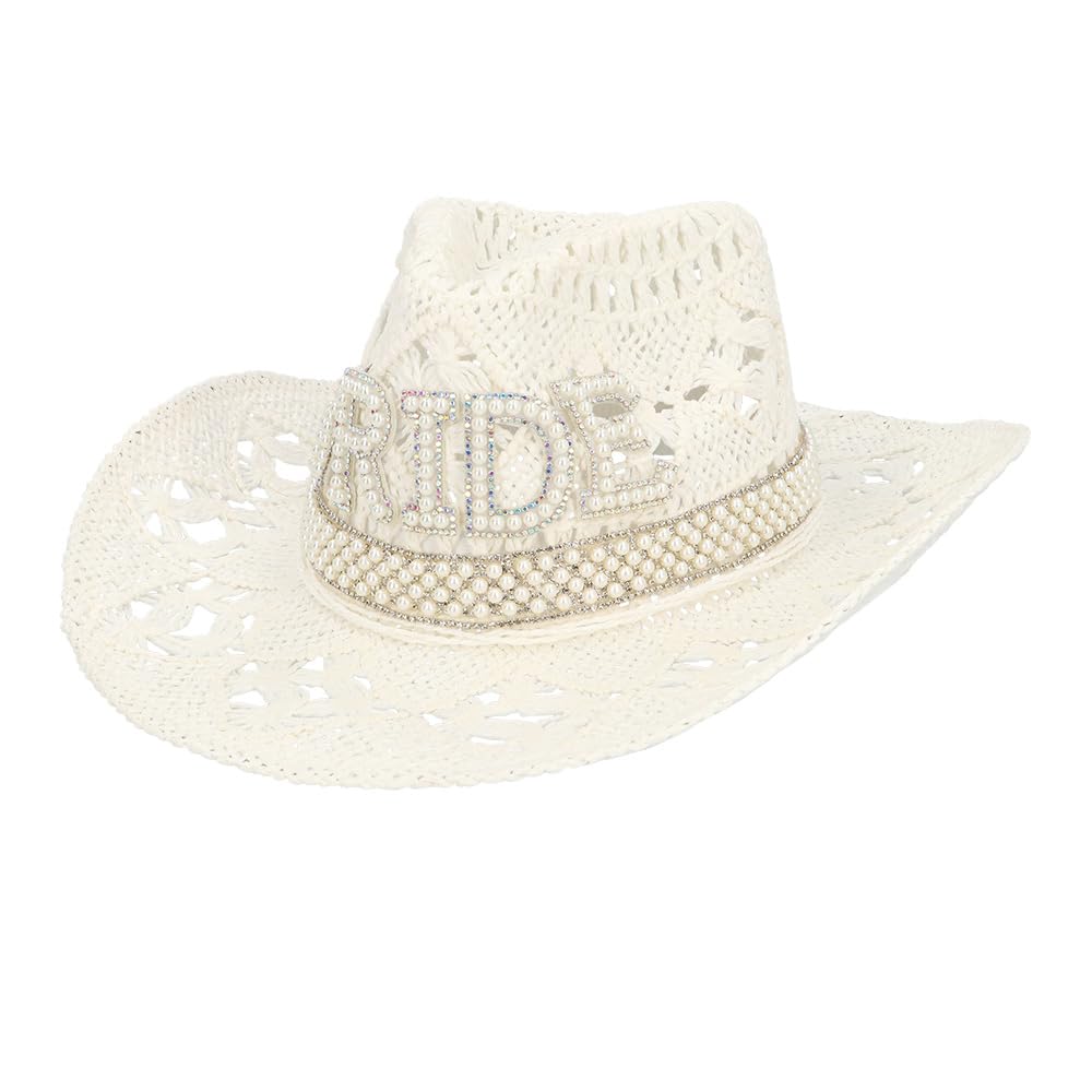 boland-summer-bride-cowboyhut-wei-mit-bride-strass-57cm image 2
