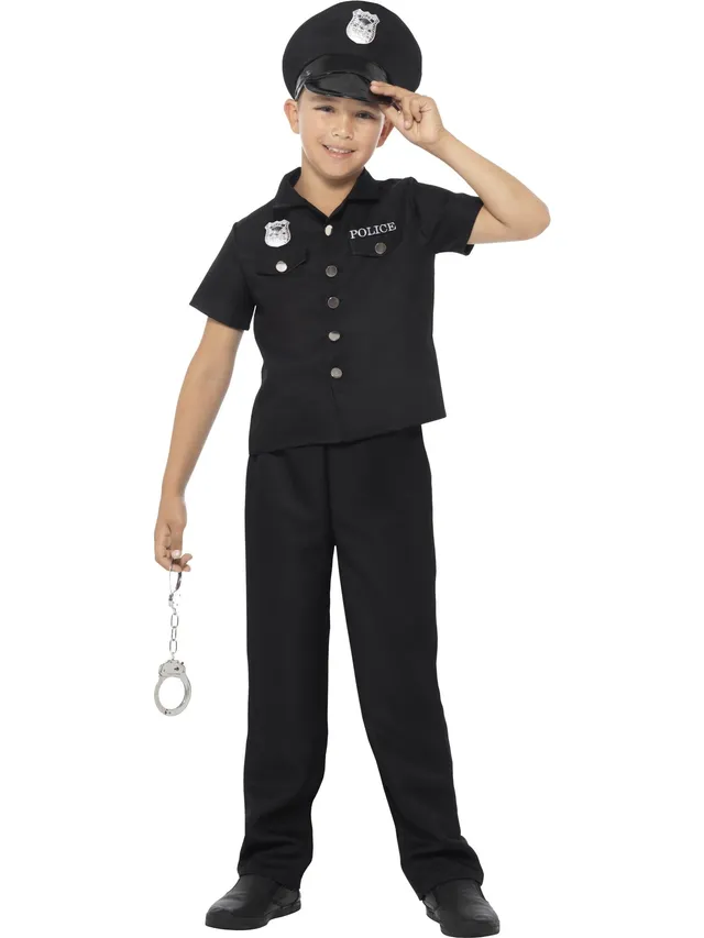 smiffys-fever-new-york-cop-kost-m-schwarz-jungen-gr-l image 1