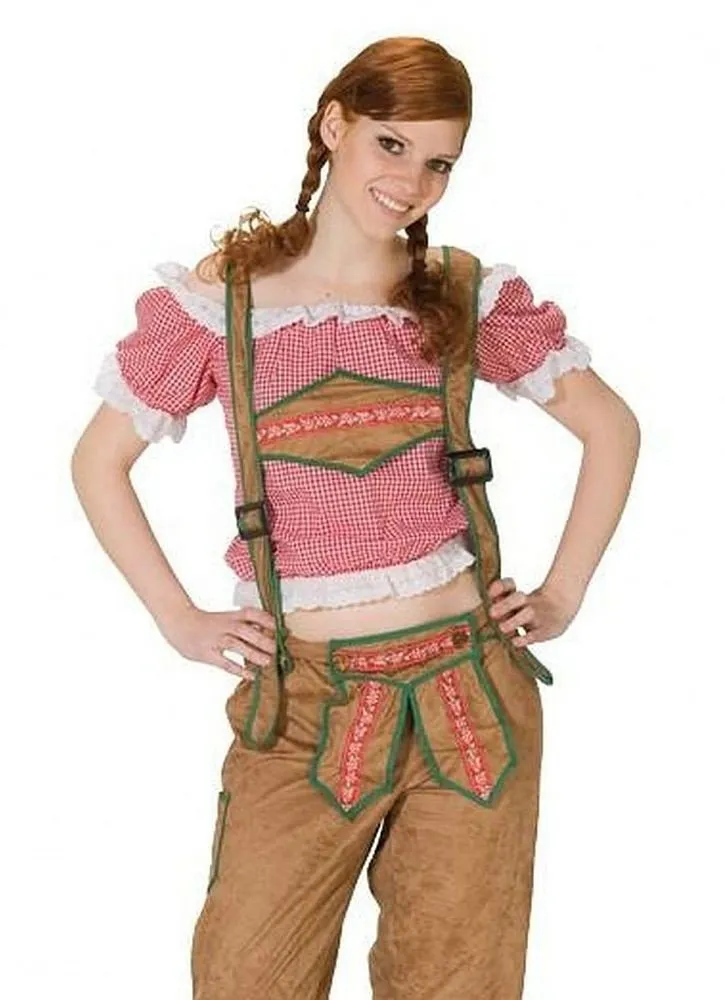 rubie-s-deluxe-karierte-trachtenbluse-rot-wei-gr-40 image 1