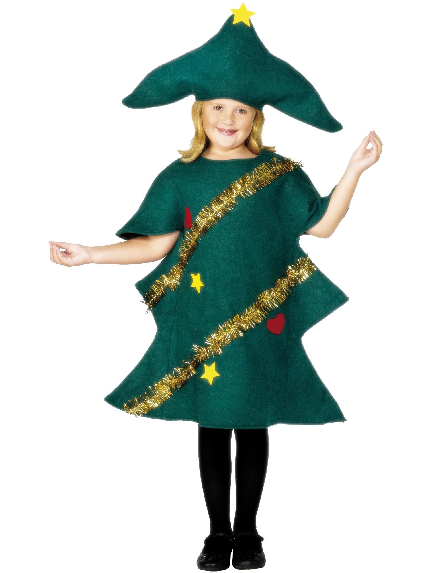 smiffys-fever-28264-tannenbaum-kost-m-kinder-gr-n-s image 1