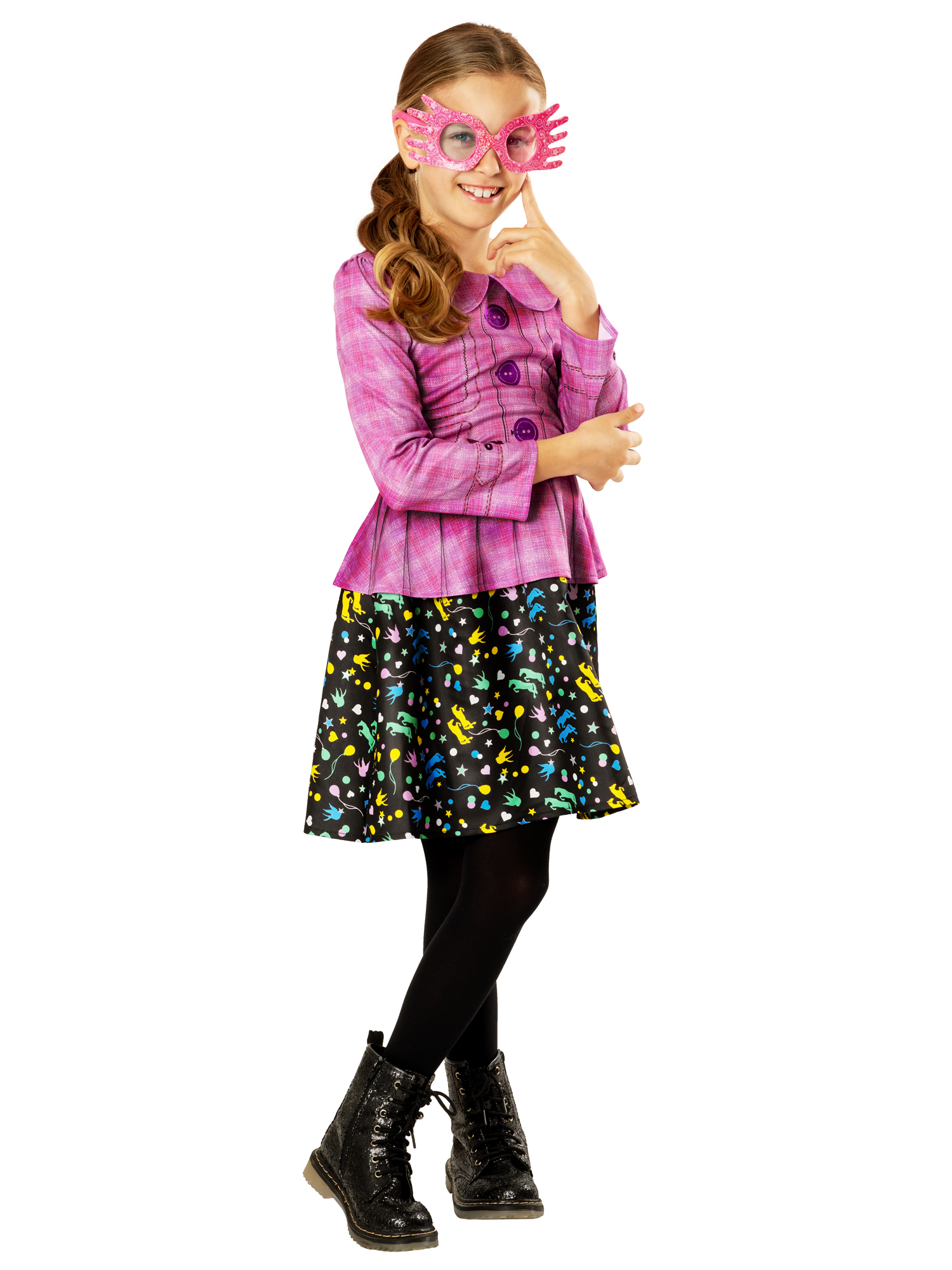 rubies-luna-lovegood-kost-m-kinder-mit-brille image 1