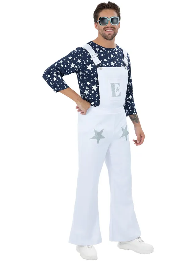 smiffys-fever-elton-john-dungarees-herrenkost-m-gr-l-70er-sterne image 1