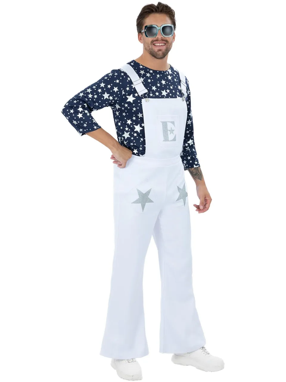 smiffys-fever-elton-john-dungarees-herrenkost-m-gr-l-70er-sterne image 1