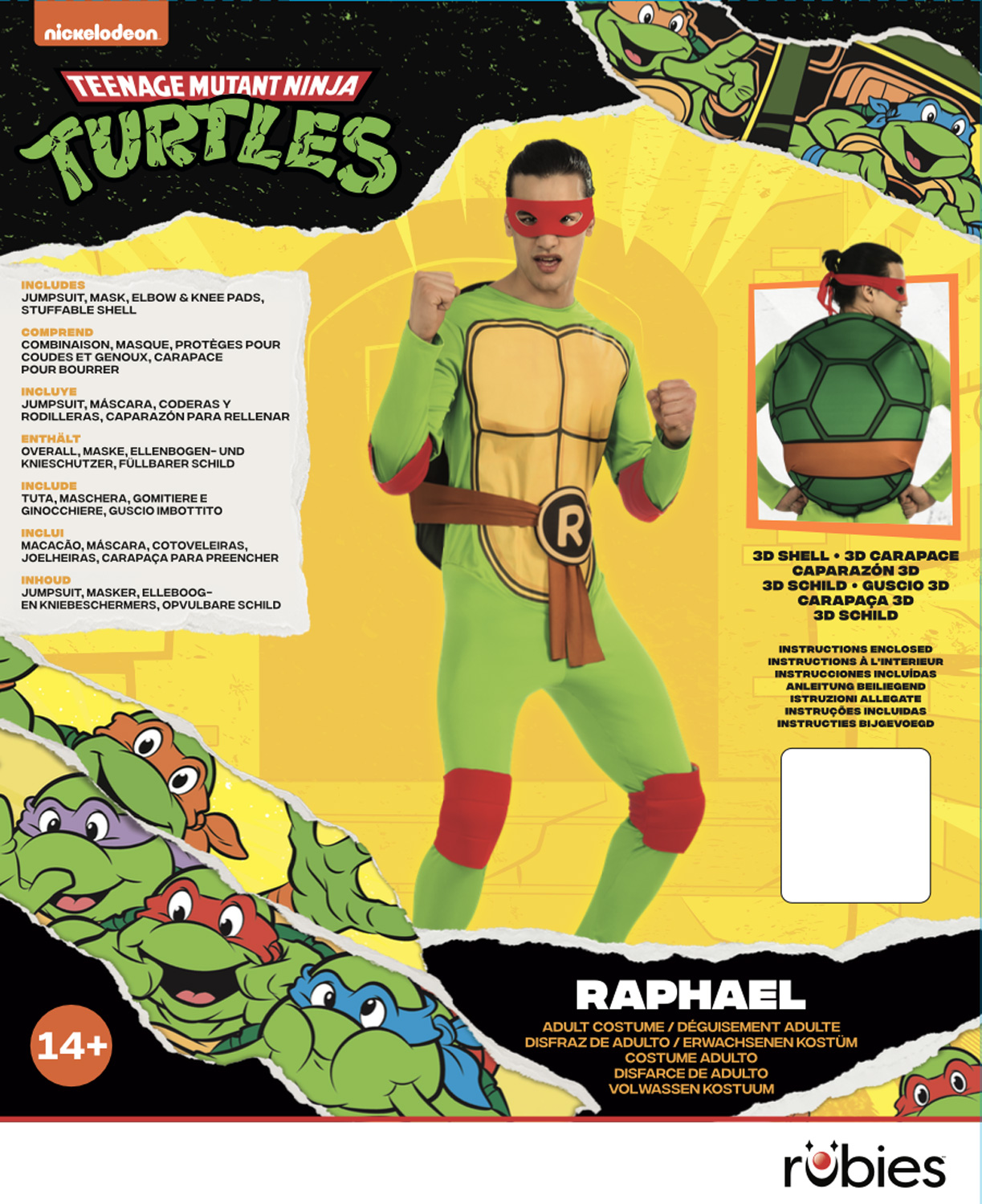 rubies-tmnt-raphael-kost-m-erwachsene-ninja-turtles image 2