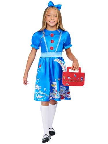 rubie-s-deluxe-matilda-kinderkost-m-7-8-jahre-kleid-blau image 6