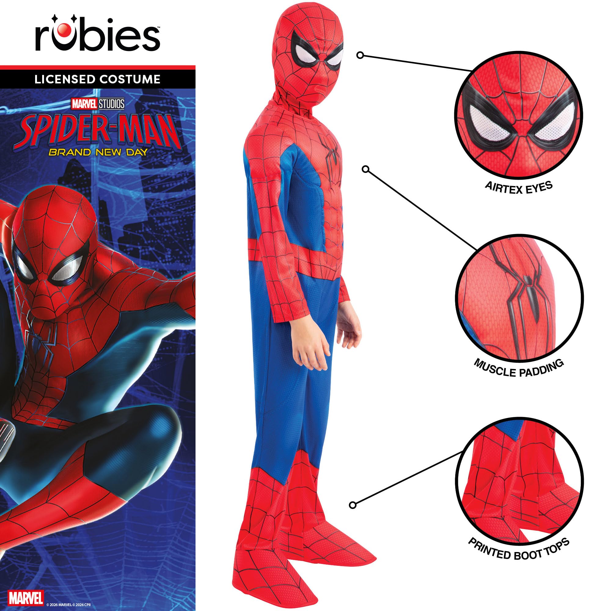 rubie-s-deluxe-spider-man-kinderkost-m-3-4-jahre-anzug image 3