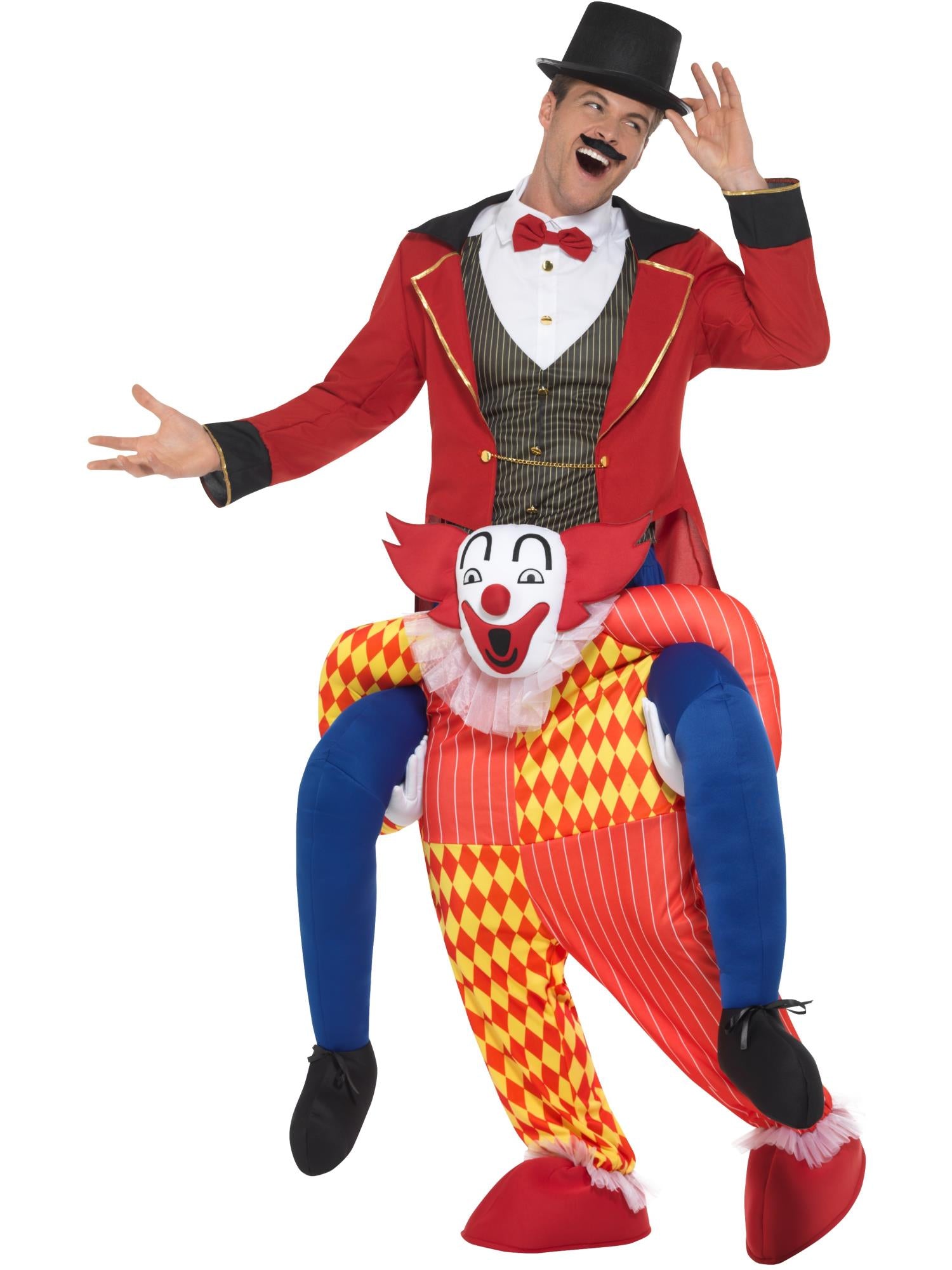 smiffys-piggyback-clown-kost-m-huckepack-bunt-herren image 2
