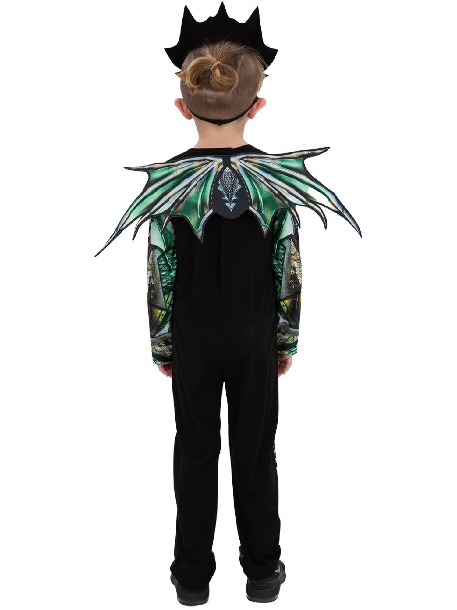 smiffys-fever-dragon-kost-m-kinder-gr-n-gr-l-10-12-jahre image 2