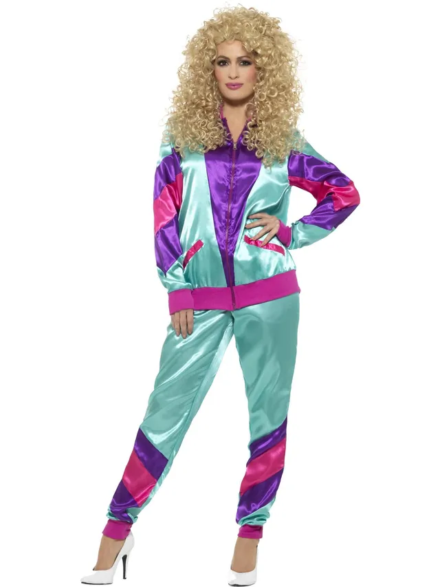 smiffys-fever-80s-shell-suit-kost-m-lila-s image 1