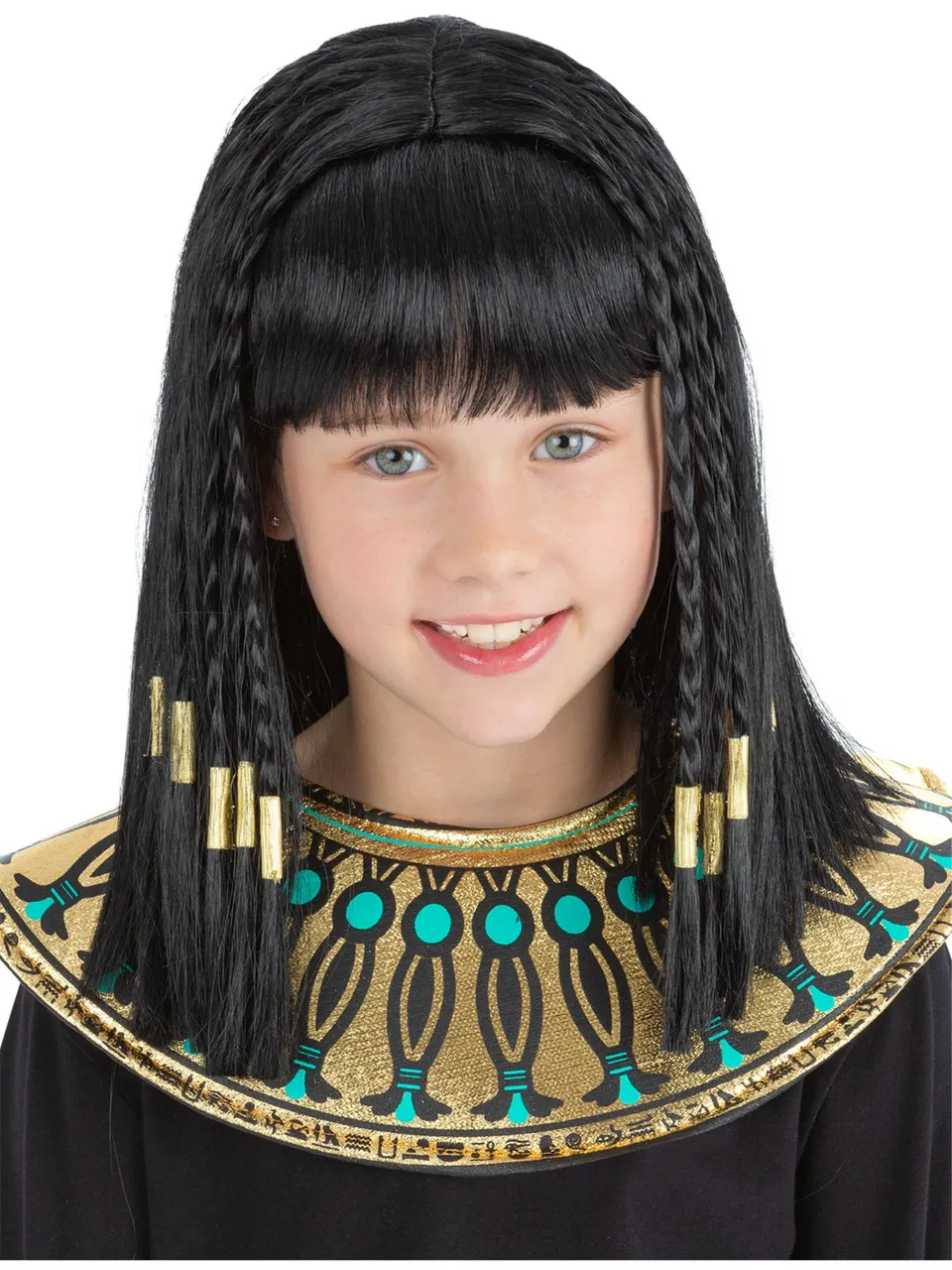 smiffys-fever-cleopatra-per-cke-kinder-schwarz-gold-bob image 1
