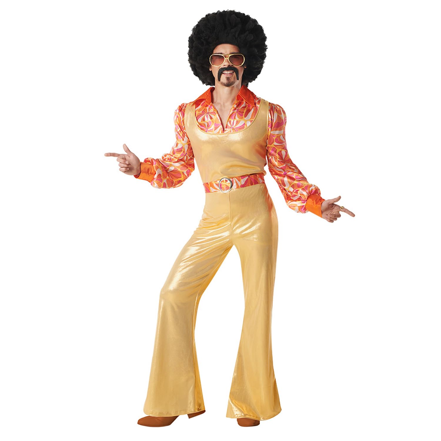 boland-funky-king-kost-m-herren-m-l-70er-disco-retro-gold image 1