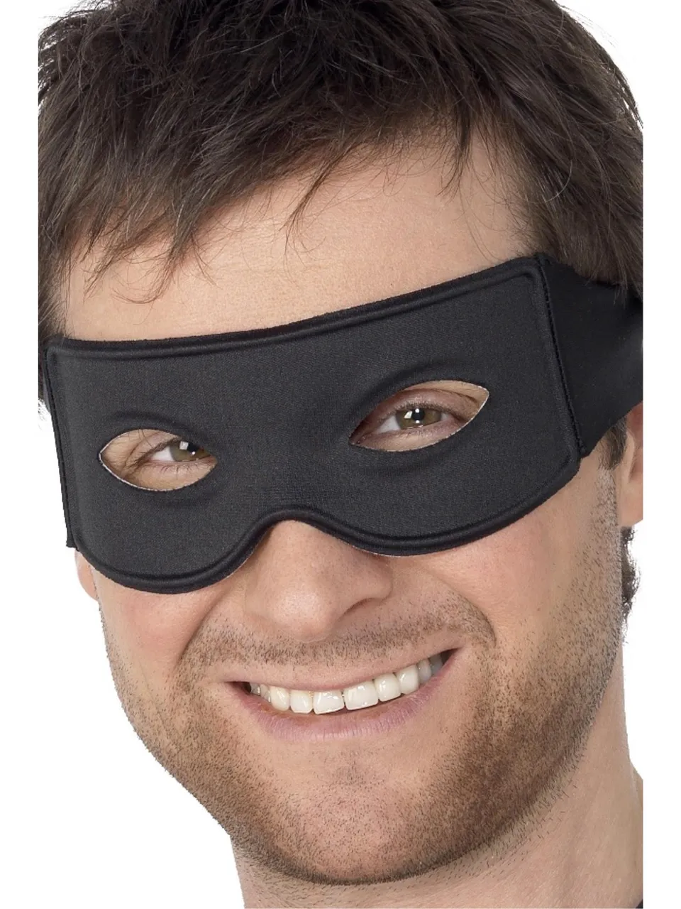 smiffys-fever-bandit-eyemask-augenmaske-schwarz-mit-band image 1