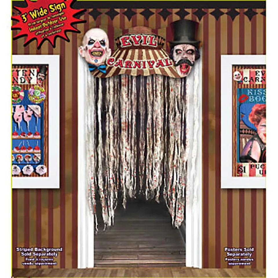 rubie-s-deluxe-evil-karneval-t-rvorhang-3m-clown image 1