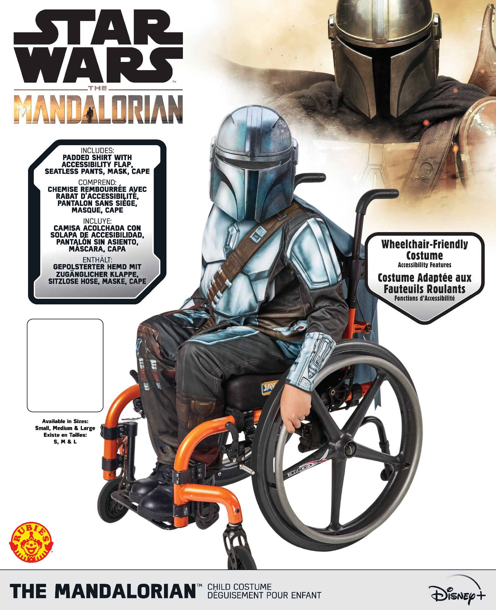 rubies-mandalorian-kost-m-kinder-adaptiert-mit-cape image 2