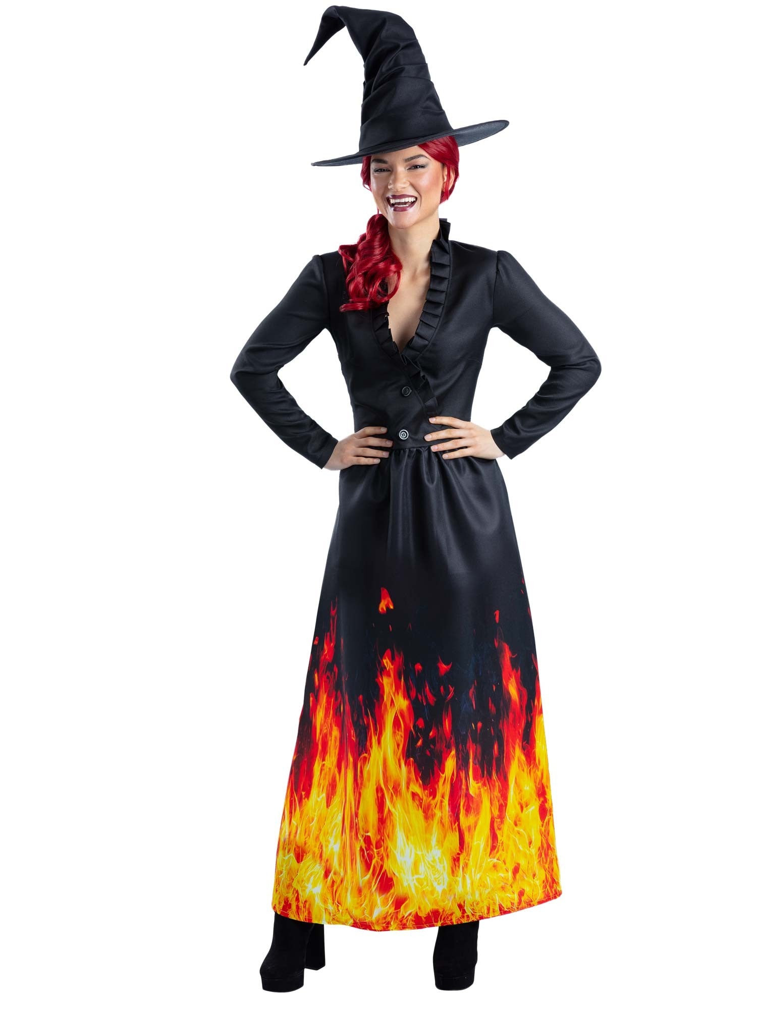smiffys-fever-burning-witch-hexenkost-m-damen-schwarz-m image 5