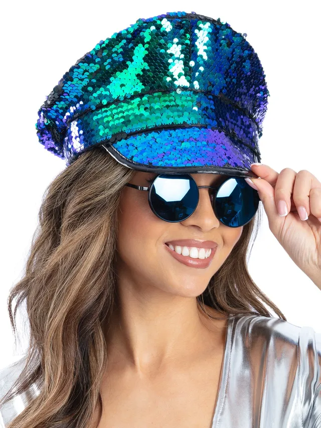 smiffys-fever-kapit-nsm-tze-pailletten-gr-n-blau-f-r-damen image 1