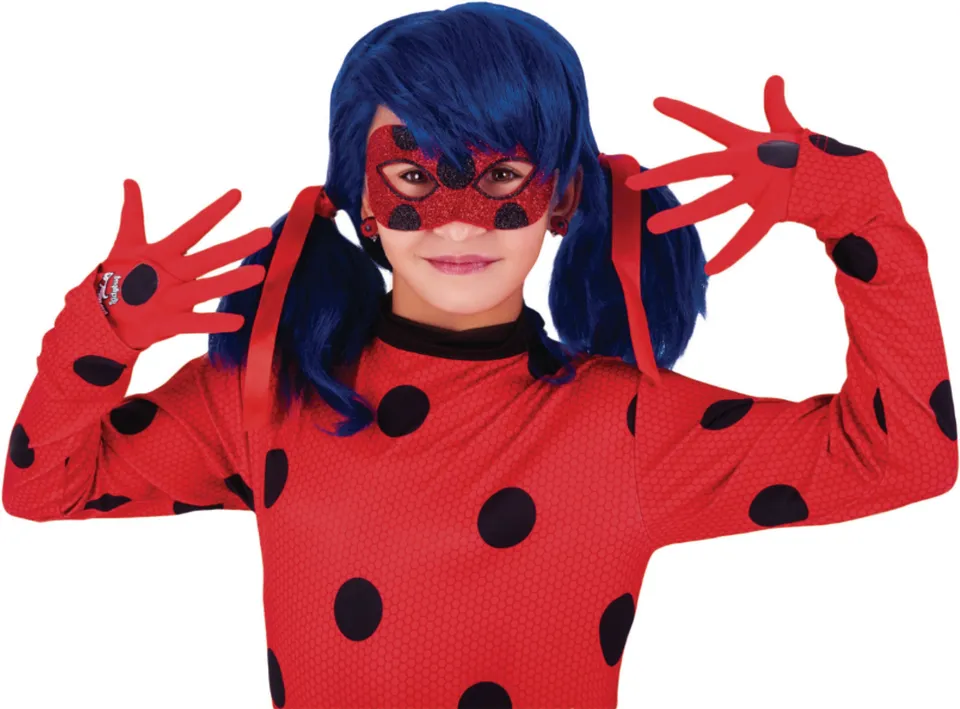 rubies-miraculous-ladybug-handschuhe-rot-mit-punkten-paar image 1