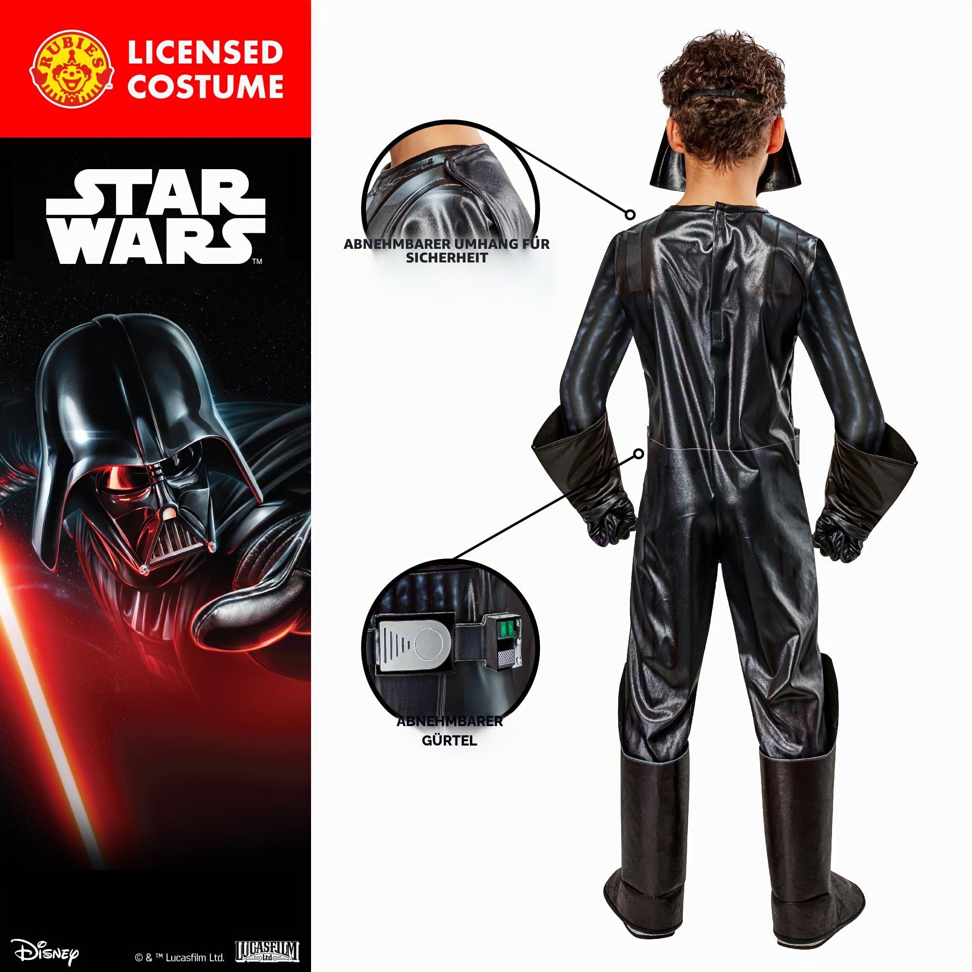 rubie-s-deluxe-darth-vader-kinderkost-m-7-8-jahre image 4