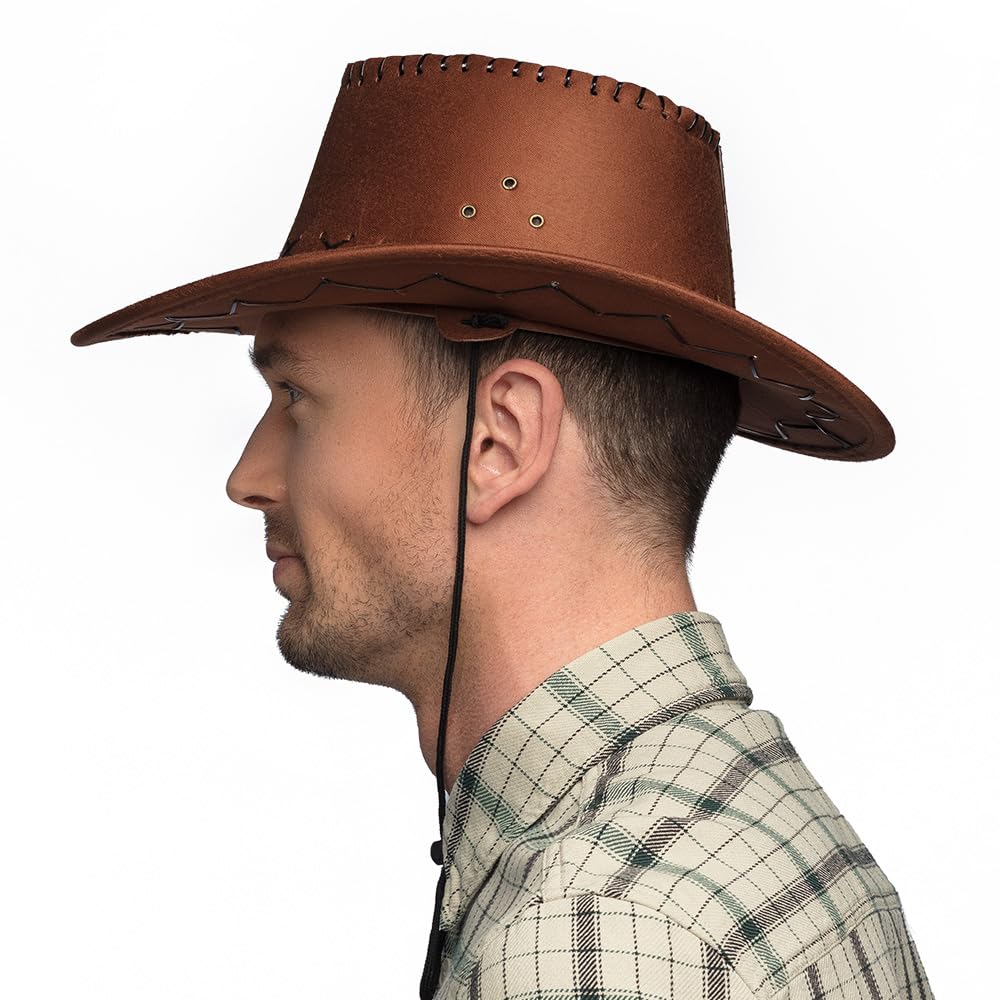 boland-accessories-cowboy-hut-braun-lederoptik-herren image 3