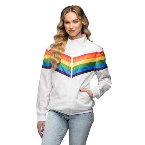 boland-retro-tracksuits-trainingsjacke-vintage-rainbow-m image 4