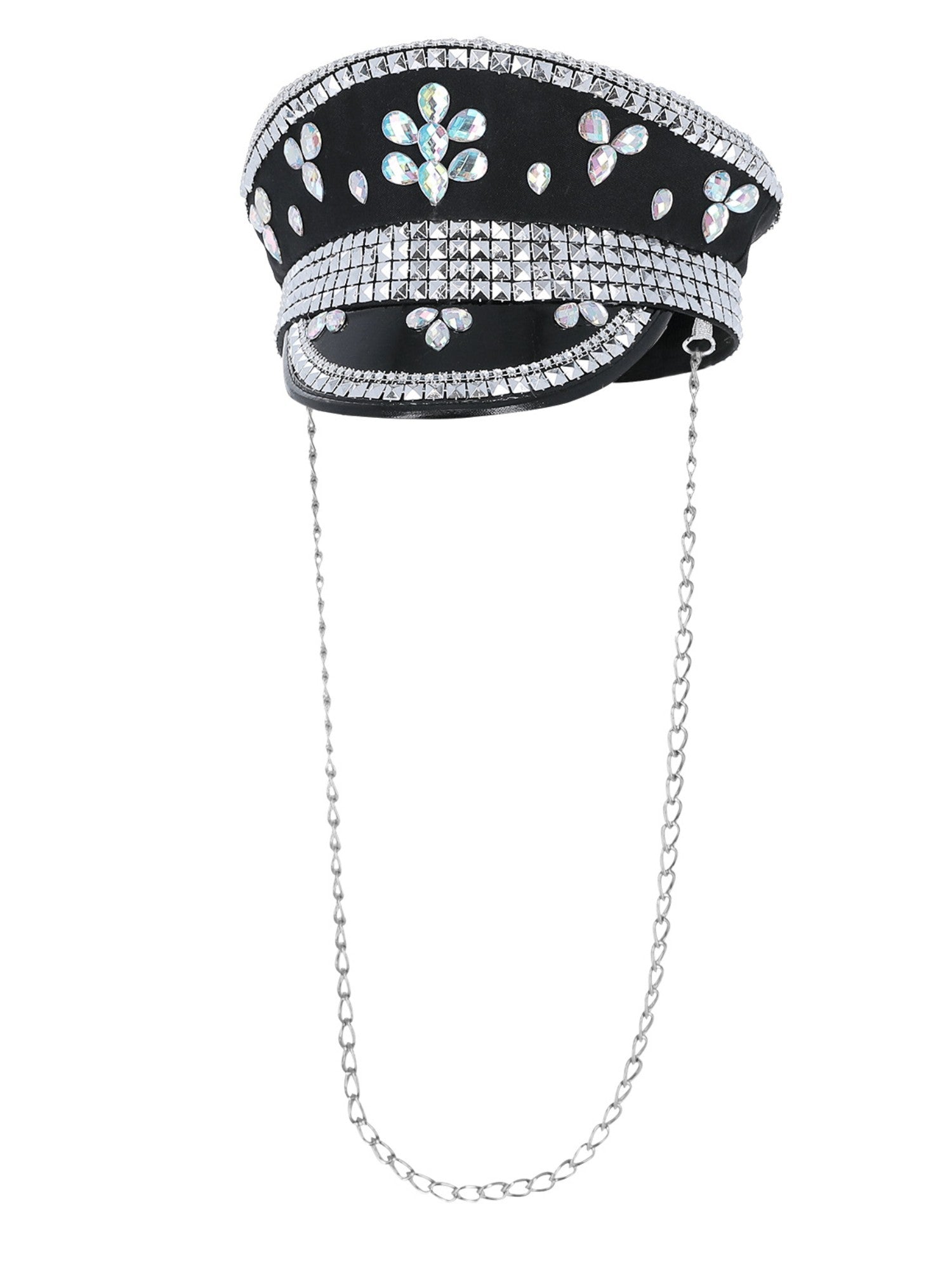 smiffys-fever-kapit-nsm-tze-damen-schwarz-pailletten-mit-kette image 2
