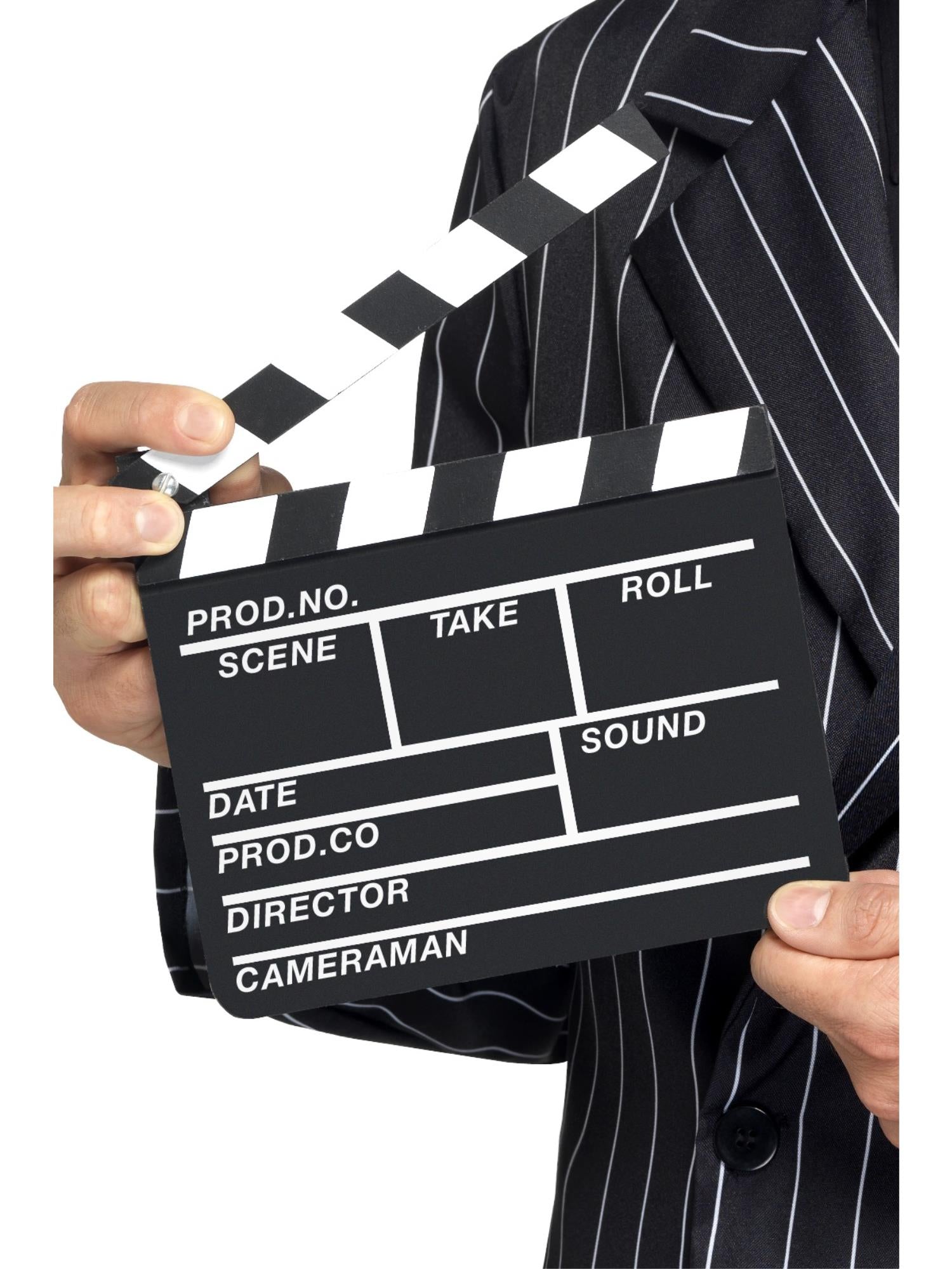 smiffys-fever-hollywood-filmklappe-schwarz-wei-prop image 1