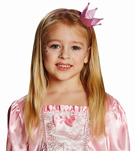 rubie-s-deluxe-glitzer-kr-nchen-haarreif-rosa-karneval image 2