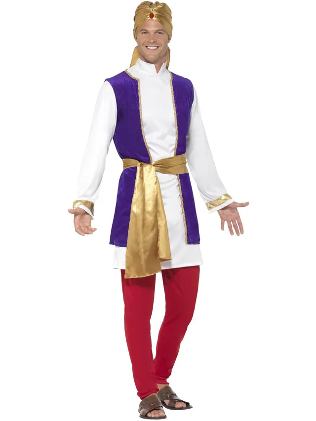 smiffys-fever-arabian-prince-kost-m-5-tlg-herren-lila-rot image 1