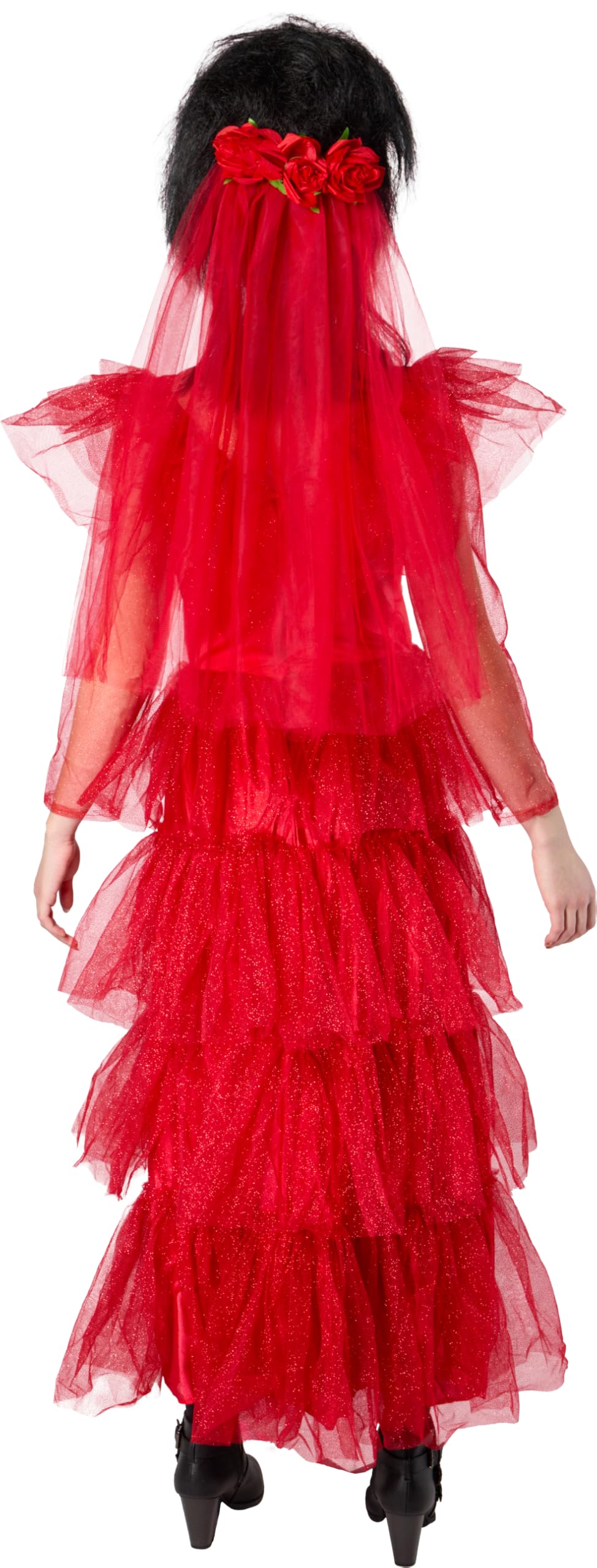 rubie-s-deluxe-beetlejuice-lydia-s-dress-kost-m-damen-rot image 4