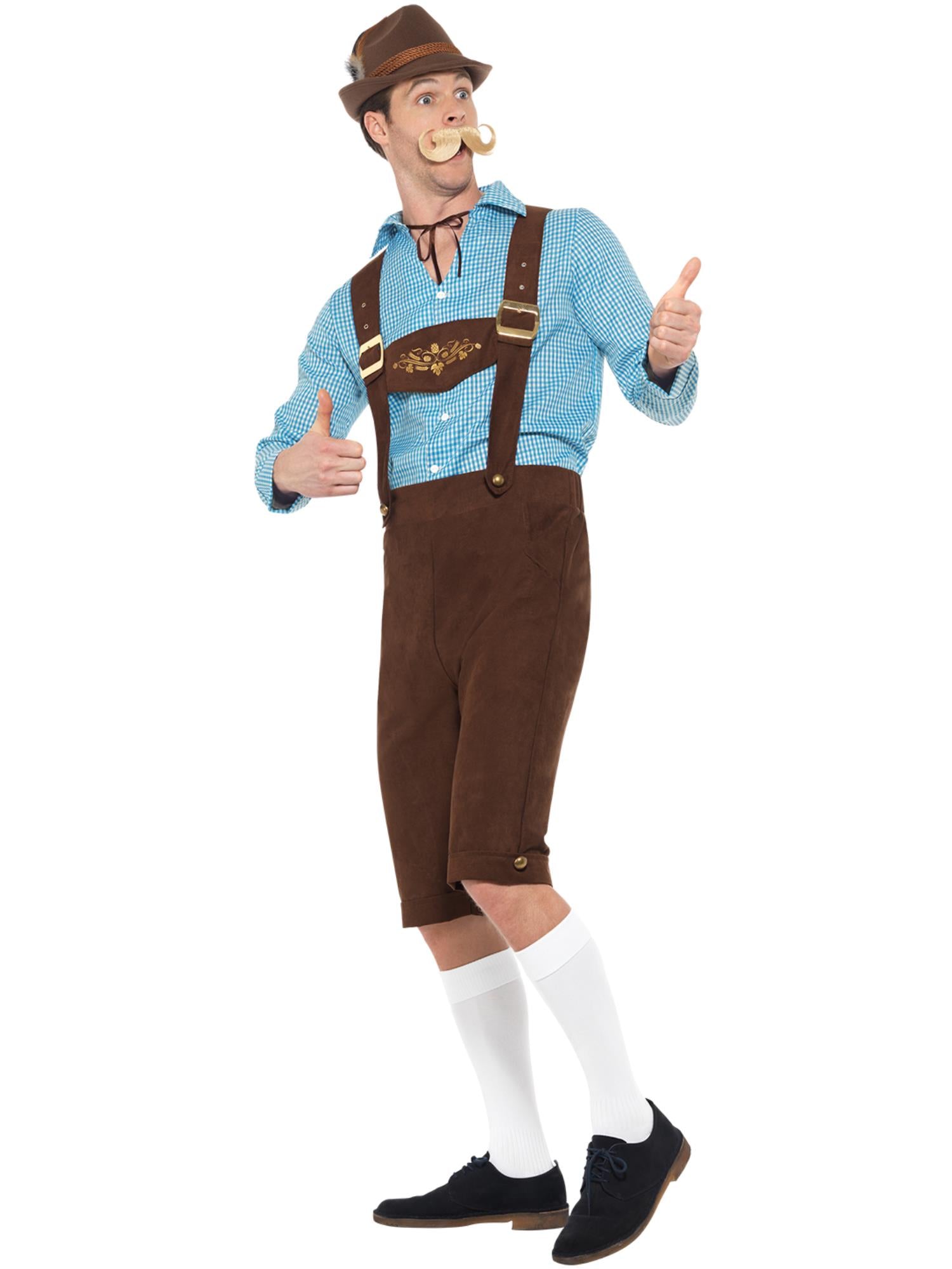 smiffys-fever-beer-fest-kost-m-m-blau-braun-lederhose image 3