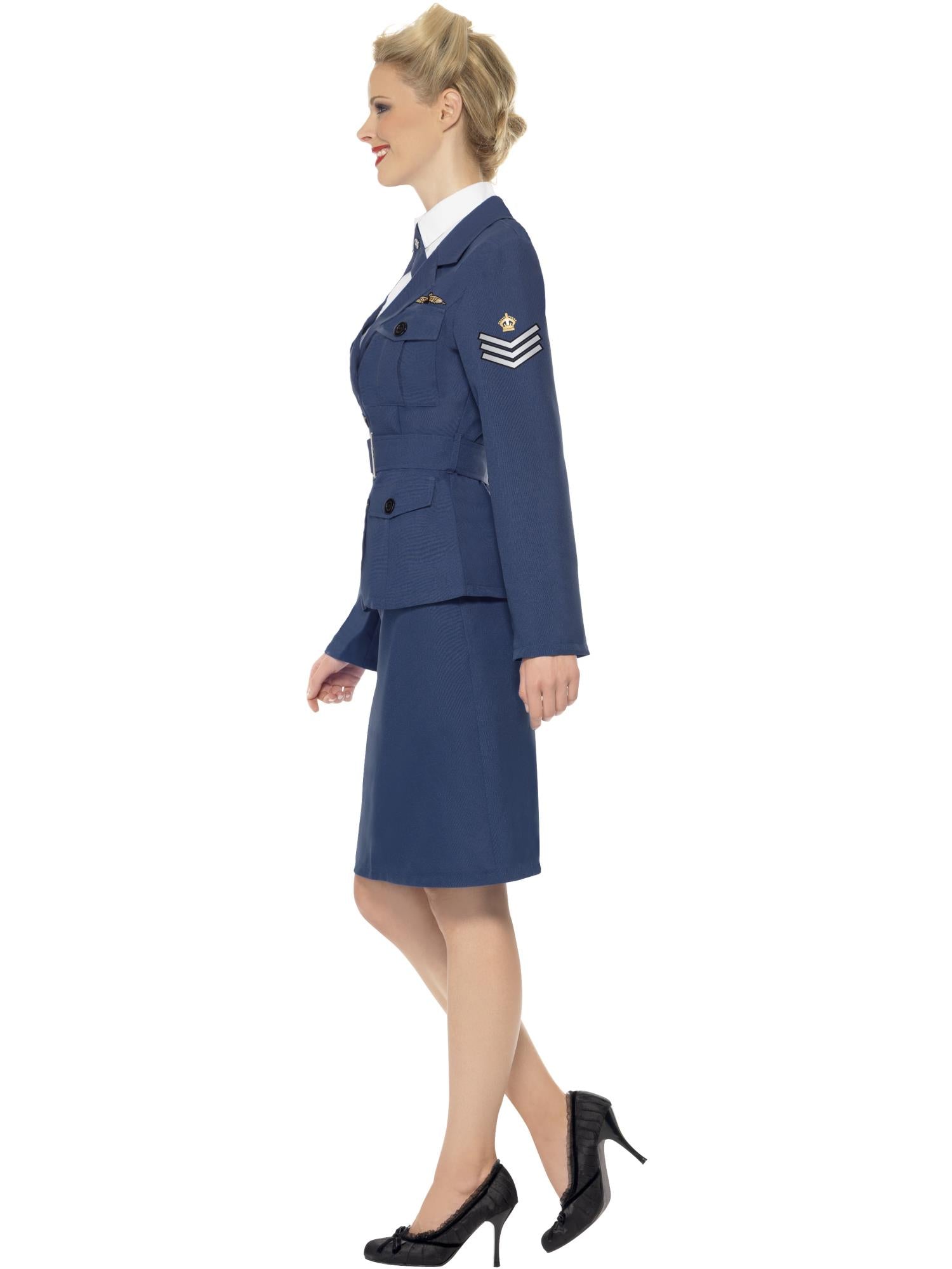 smiffys-fever-ww2-air-force-pilotenkost-m-damen-blau-m image 3